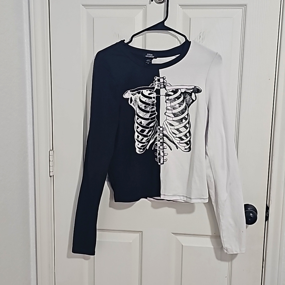 Two Tone Rib Cage Top